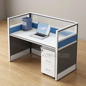 Office Workstation - 1 Person Desk with Partition
