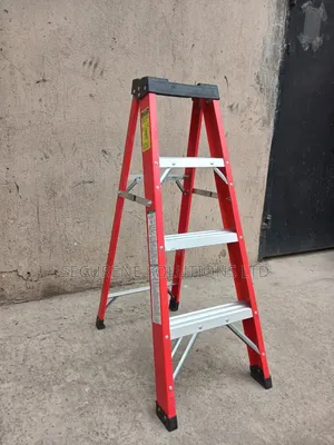 Ngazi ya Fiberglass ya Hatua 4, A-Frame Upande Mmoja
