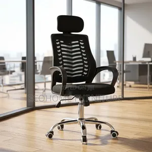 High Back Mesh Office Chair with Headrest and Lumbar Support