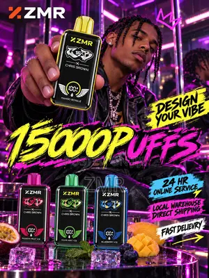 ZMR R15 Vape ya Disposable 15000 Puffs na Wireless Charging