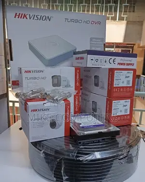 Hikvision 4-Channel 1080p CCTV System with 4 Cameras