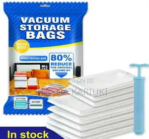 5 Piece Vacuum Storage Bags with Free Pump