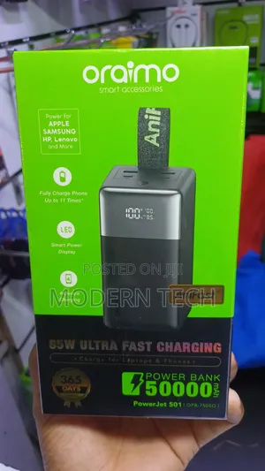 Oraimo PowerJet 501 OPB-750SQ 85W 50,000mAh Power Bank