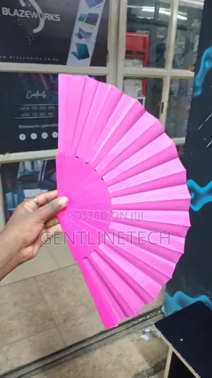 Hot Pink Folding Hand Fan
