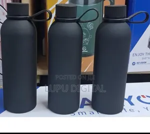 Matte Black Printable Flask