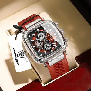 Poedagar Square Chronograph Watch