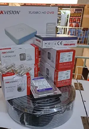 Seti ya Kamera za CCTV za Hikvision Njia 4