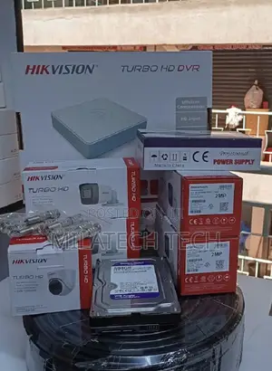 Mfumo wa Usalama wa CCTV wa Hikvision Njia 4 na Kamera 4