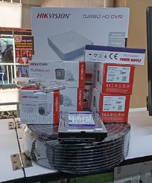 Seti Kamili ya CCTV ya Hikvision 1080p Full HD 2MP - Kamera 4