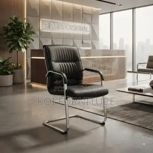 Leather High Back Office Visitor Seat