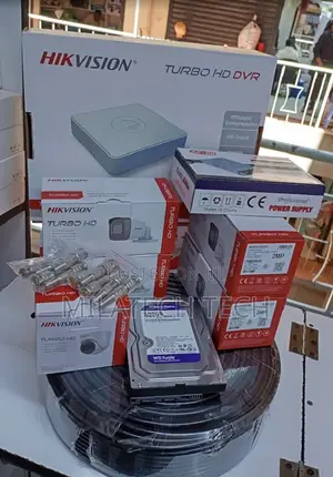 Kifurushi cha CCTV cha Hikvision Njia 4