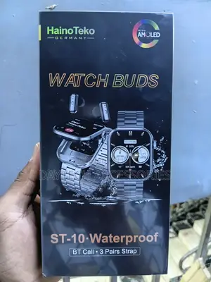 Haino Teko ST-10 Saa Janja 2-in-1 yenye Earbuds Zisizo na Waya