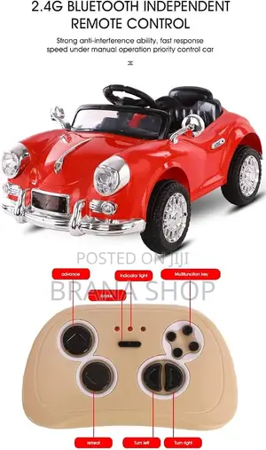 Red Volkswagen Kids Electric Ride-on Car