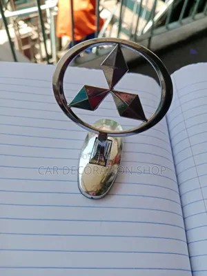 Mitsubishi Three-Diamond Logo Self-Adhesive Bonnet Emblem
