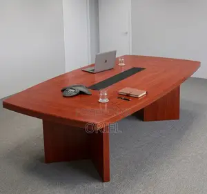 Meza ya Mkutano ya Mahogany 2400mm