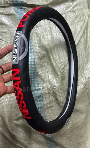 Nissan or Subaru Branded 38cm Steering Wheel Cover