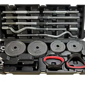 York 58KG Weight Set with Dumbbells and Bars