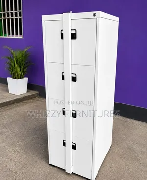 Boss Office Products 4-Drawer Lockable Metal Filing Cabinet