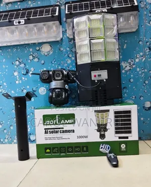 New 1000W AI Solar Camera with Street Light