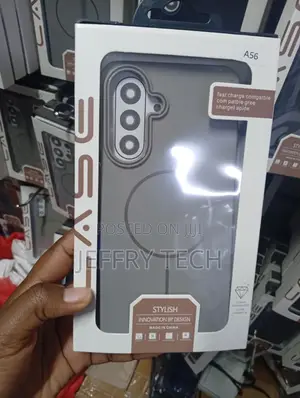 Kifuniko cha Simu cha Sumaku Kijivu kwa Samsung Galaxy A56