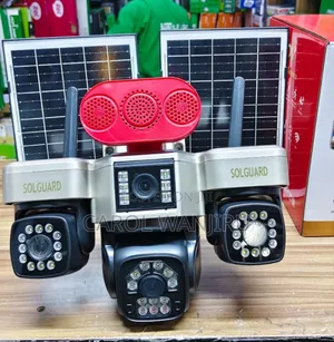 Kamera ya Jua ya Lenzi Nne 4G PTZ yenye King'ora Kikali