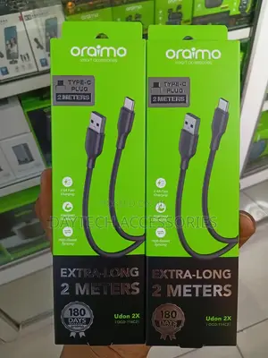 Kebo ya Data ya Oraimo Udon 2X Mita 2 USB-A hadi Type-C ya Kuchaji Haraka