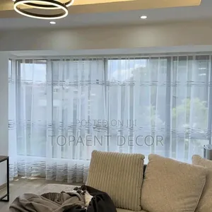Plain White Window Sheer Curtains