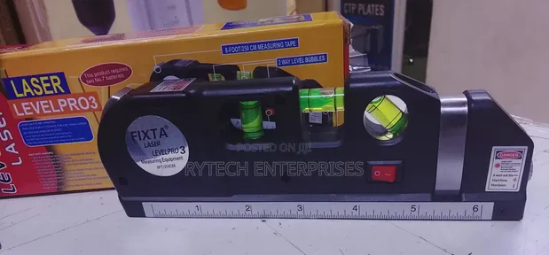 Laser Level Pro3 with 8ft Measuring Tape - 1