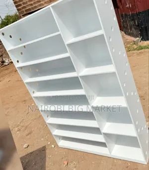 Raki ya Viatu ya Mbao Nyeupe ya Kifahari