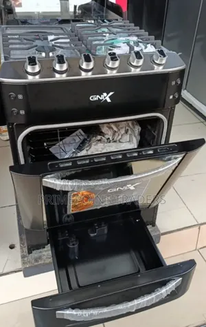Jiko la Gesi na Umeme GNIX Nyeusi 60x60 Premium 3+1