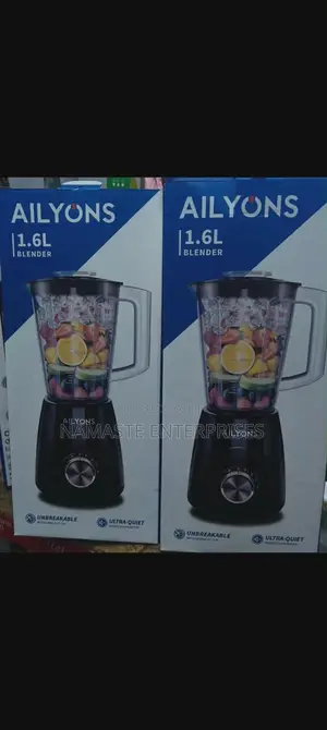 Ailyons 1.6L Blender Haiwezi Kuvunjika - Motor Tulivu, Mpya Kabisa
