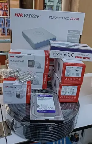 Seti Kamili ya CCTV ya Hikvision Chaneli 8 - Kamera 8 + DVR + HDD