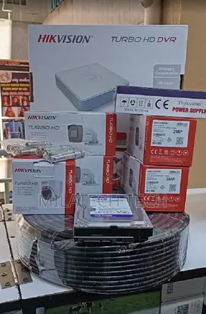 Seti Kamili ya Kamera 8 za CCTV za Hikvision