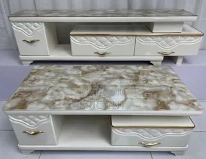 Seti ya TV Stand na Coffee Table ya Kifahari Iliyoagizwa