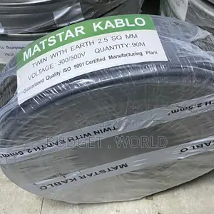 Kebo ya Umeme ya 2.5mm Twin Earth Mita 90 - Waya wa PVC Cores 3