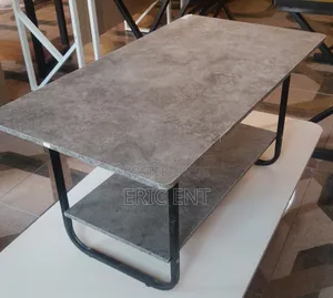 Meza ya Kahawa ya Kifahari ya Marble Iliyoingizwa