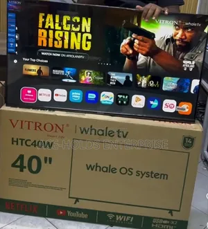 Vitron 40" Smart TV Whale OS, Muundo Usio na Fremu
