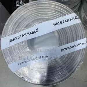 Kebo ya 2.5mm Twin Earth Roli ya 90m - Waya ya PVC Isiyoshika Moto