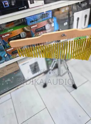 Gold Bar Chimes (Mark Tree) na Stendi ya Tripod Inayoweza Kurekebishwa
