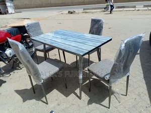 Seti ya Meza ya Kula ya Ideal Mstatili - Viti 4