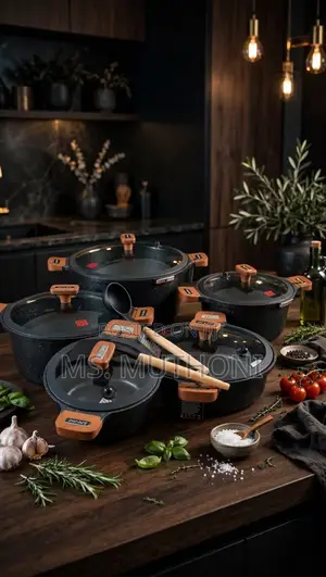 Seti ya Vyombo vya Kupikia UCC Life Granite Non-Stick - Vipande 10