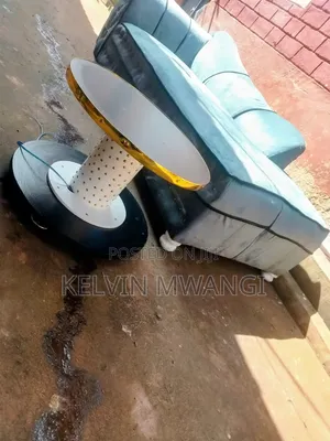Meza ya Kahawa ya Ideal Nusu-Mviringo yenye Taa za LED