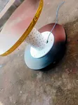 Meza ya Kahawa ya Ideal Nusu-Mviringo yenye Taa za LED - 4
