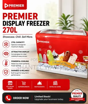 Premier 270L Friza ya Kuonyeshea