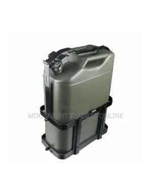 Jerrycan ya Lita 20 ya Mafuta na Rafu Yake