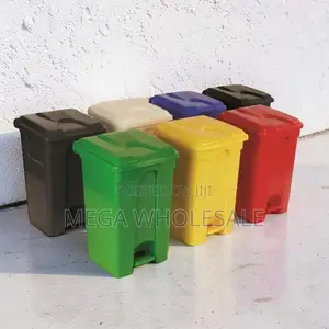 Pipa la Taka la Lita 30 la Plastiki Ngumu la Kukanyaga