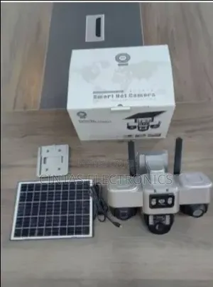 Kamera ya V380 Pro 6MP Lenzi Tatu Skrini Tatu na Paneli ya Jua