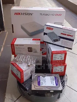 Hikvision CCTV Kamera 8 - Mfumo Kamili wa Usalama wa Chaneli 8