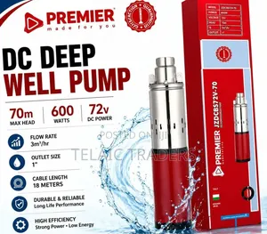 Pampu ya Kisima Kirefu ya Premier 70M DC 600W 72V