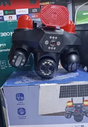 Kamera ya CCTV ya 4G Solar Lenzi 4 V380 yenye Motion Detection